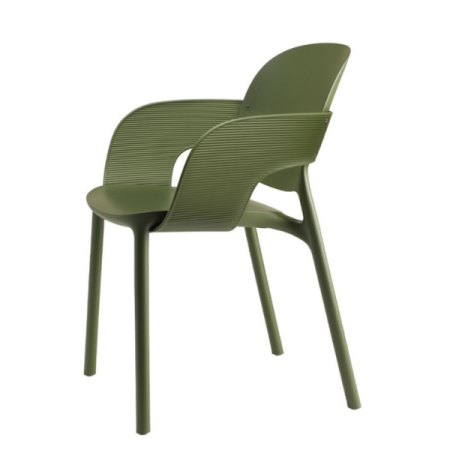Chair - Forest, green with armrests