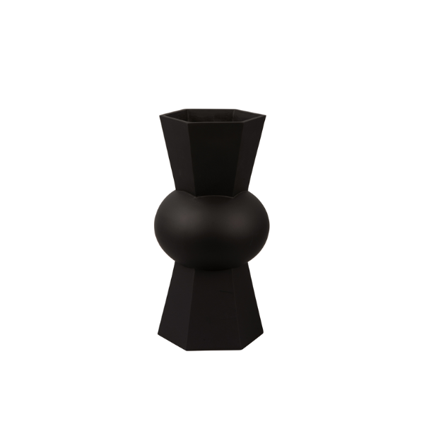 Vase - Geo 2, black
