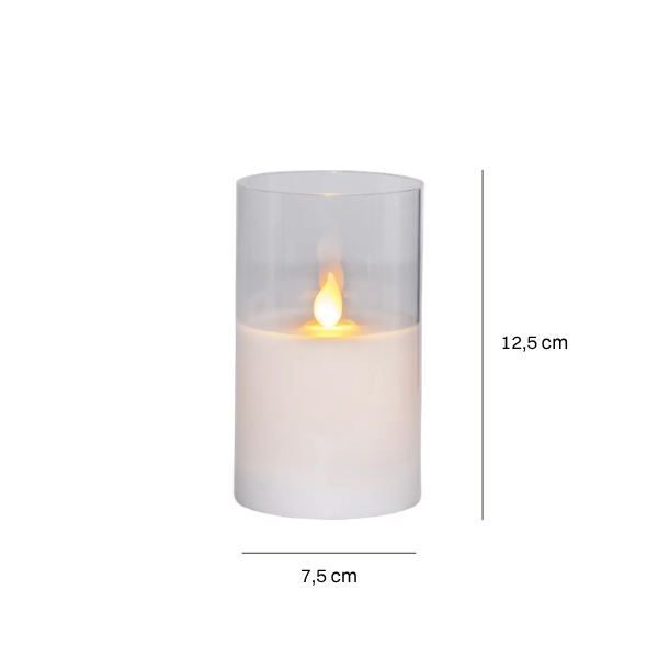 Battery Candle in vase M