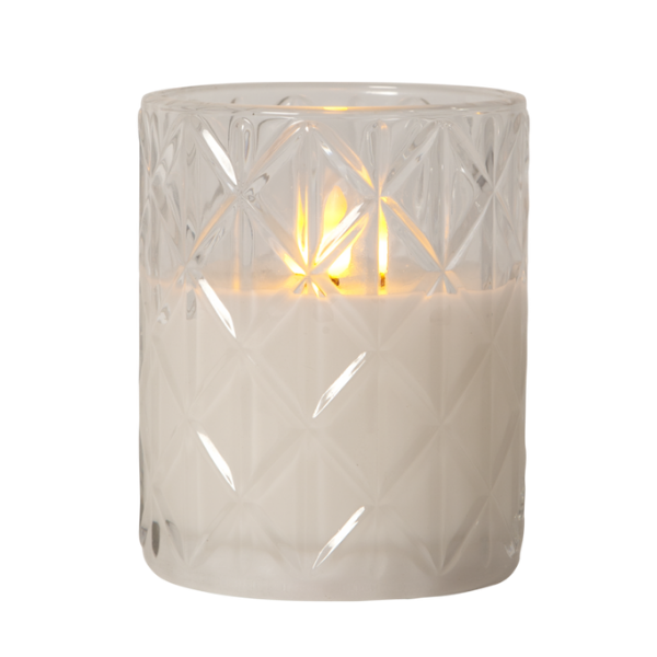 Baterijska sveča Glow, bela