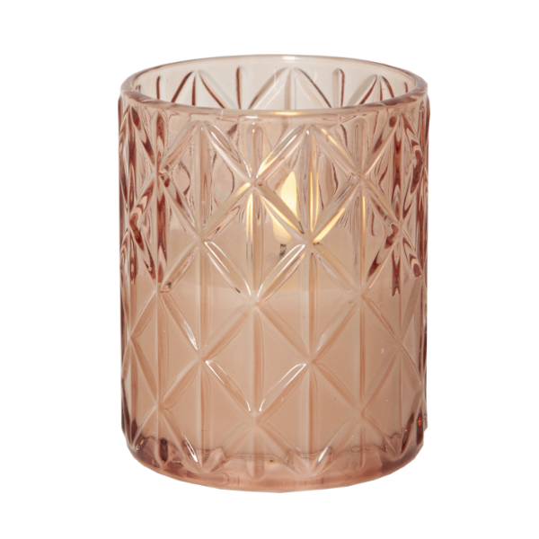 Baterijska sveča Glow, roza