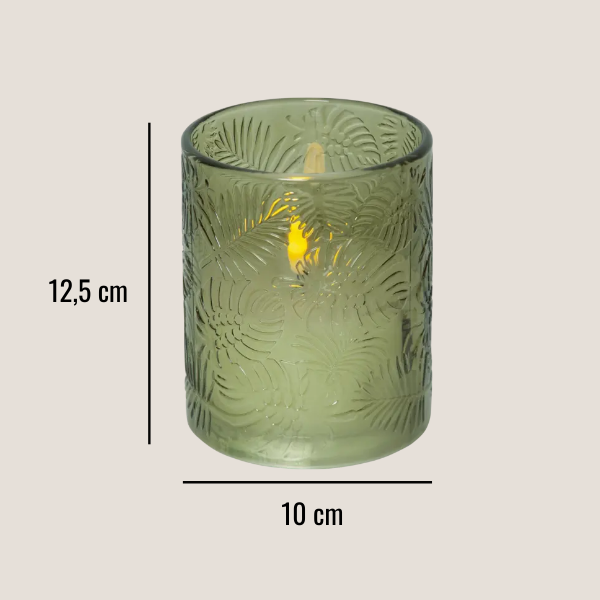 Baterijska sveča Glow, zelena