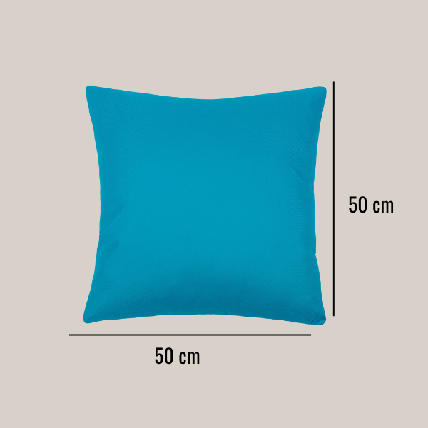 Decorative Cushion 50, Cyan blue