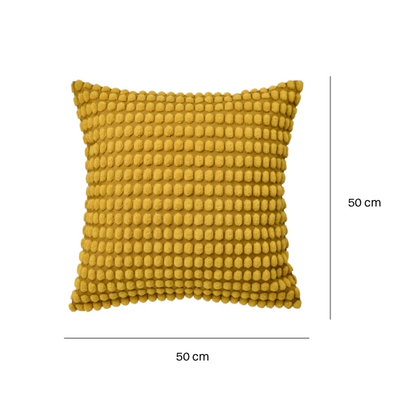 Decorative Cushion 50, yellow textured