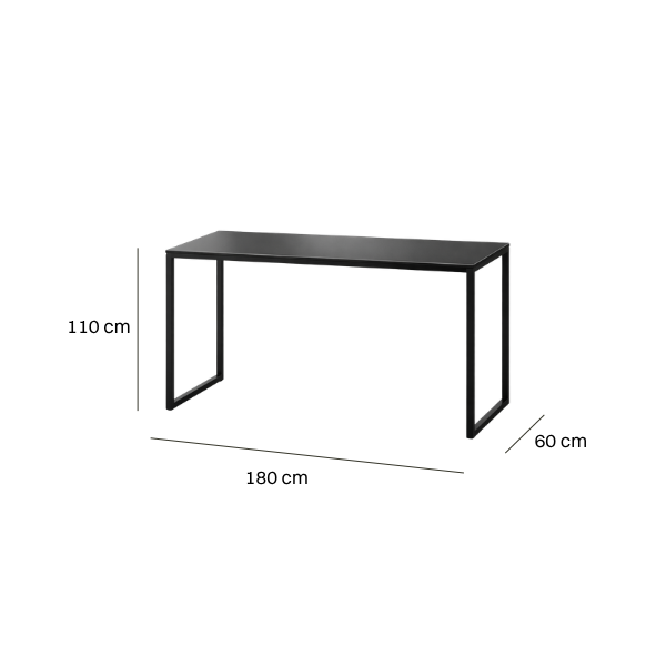 Bar table - Slim 180, black