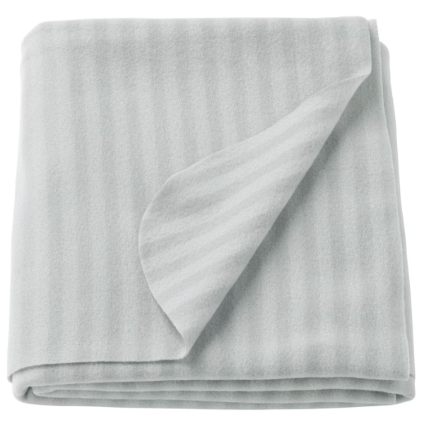 Odeja Flis, siva, črtasta