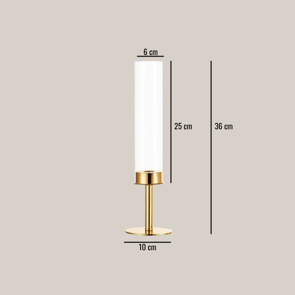 Svečnik Elegant gold S