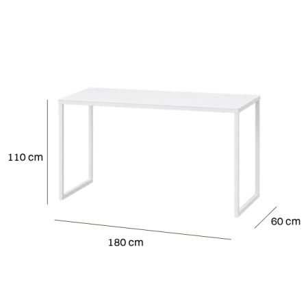 Bar table - Slim 180, white