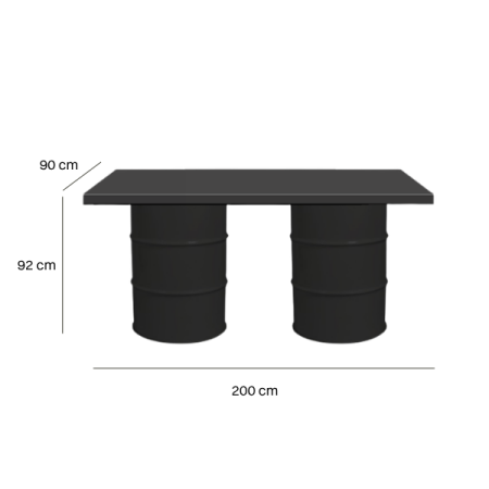 Pult iz sodov Iron, črna