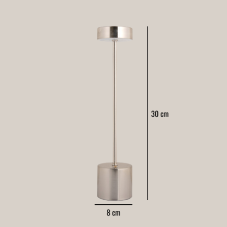 Baterijska namizna svetilka Silver