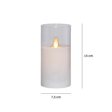 Battery Candle in vase L