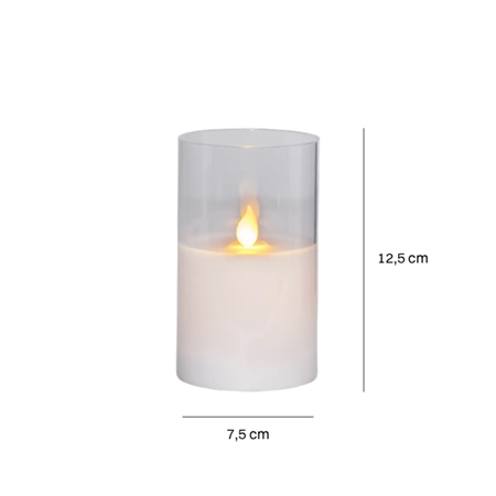 Battery Candle in vase M