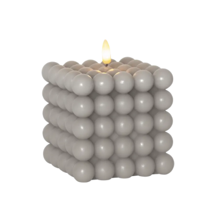 Baterijska sveča Bubble 12, Siva