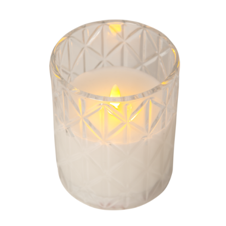 Baterijska sveča Glow, bela