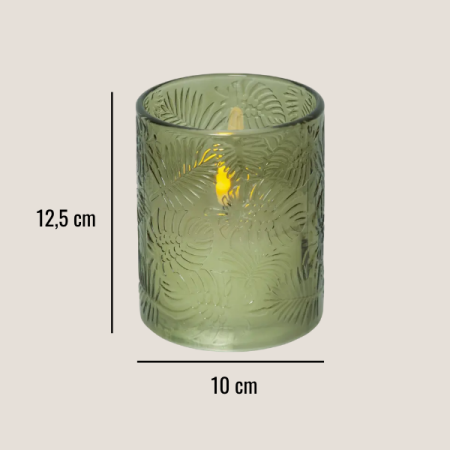 Baterijska sveča Glow, zelena