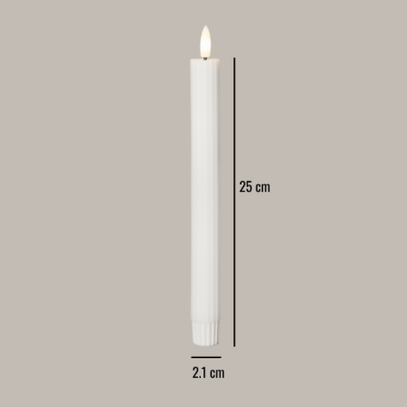 Baterijska dolga sveča s teksturo