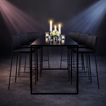 Bar table - Slim 180, black