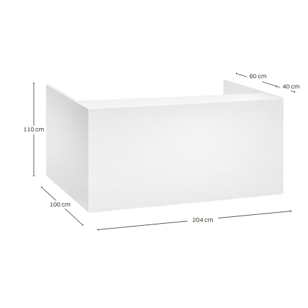Bar - Cube, 2m, white