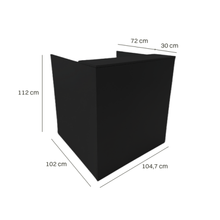 Bar - Cube, 1m, black