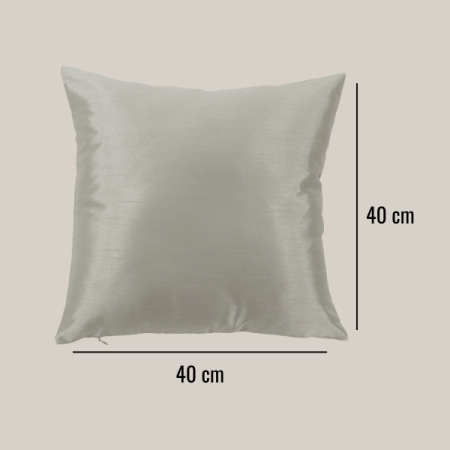 Dekorativna blazina 40, Satin, srebrna