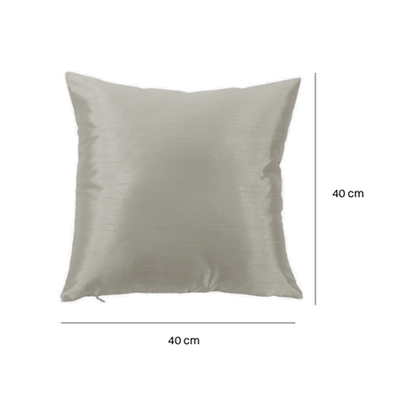 Dekorativna blazina 40, Satin, srebrna