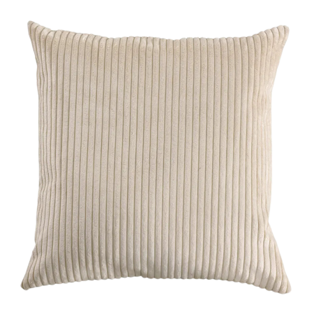 Decorative Cushion 50, Velvet, textured, Beige