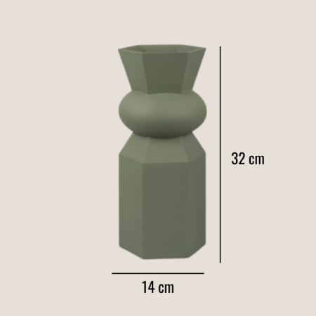 Vaza Geo 1, zelena
