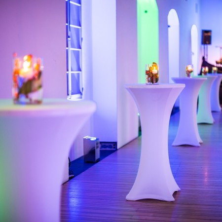 Miza barska Fold 80, bela