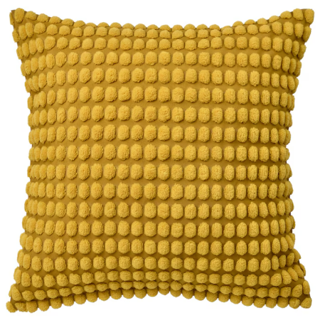 Decorative Cushion 50, yellow textured