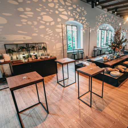 Bar table - Slim 80, wood