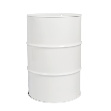 Metal Barrel - Iron, white