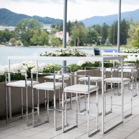 Bar table - Slim 180, white