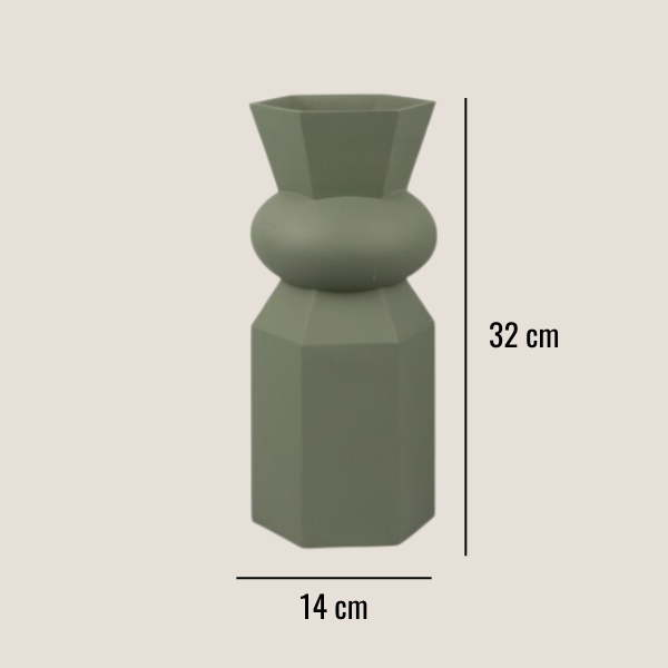 Vaza Geo 1, zelena
