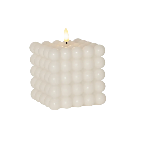 Baterijska sveča Bubble 12, Bela
