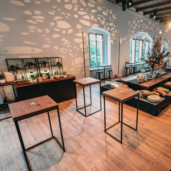 Bar table - Slim 80, wood