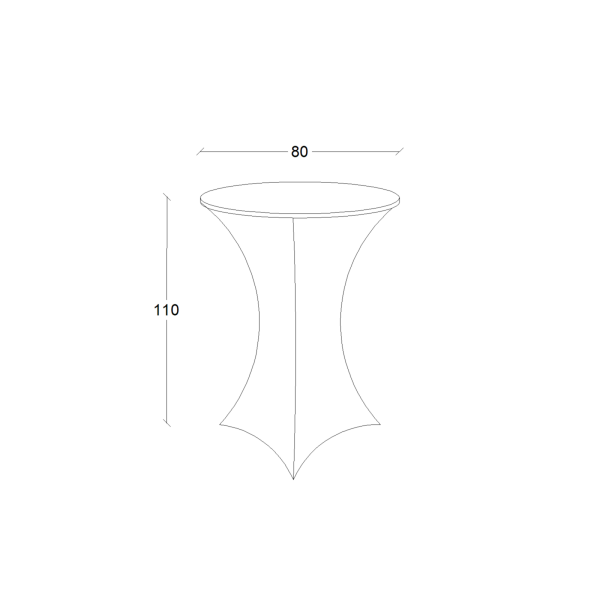 Bar table - Fold, white