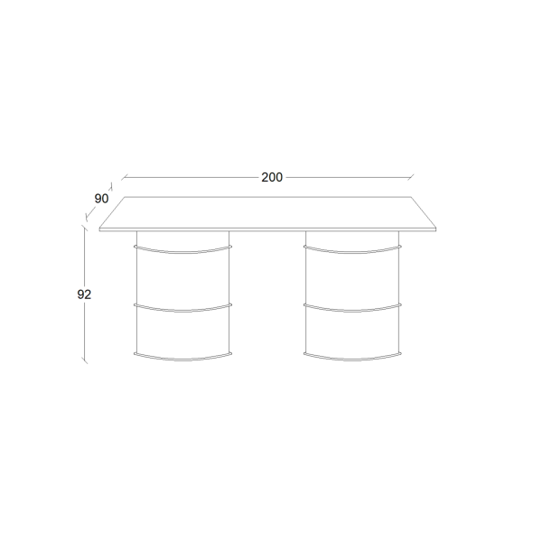 Barrel Table - Iron - White