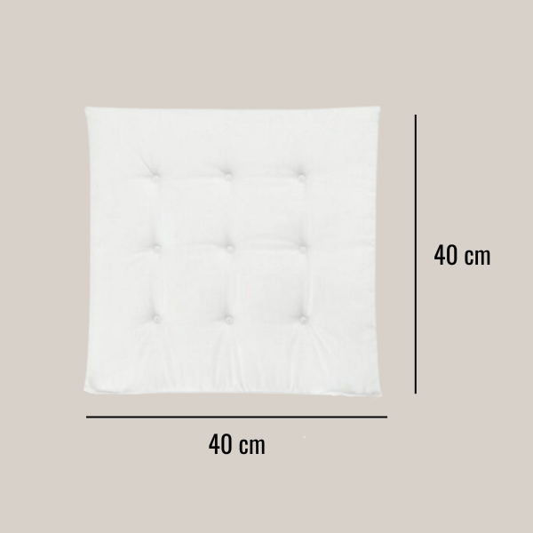 Chair pad 40, White