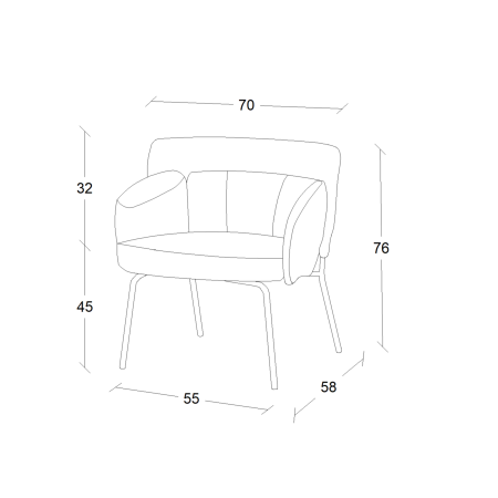 Armchair Line - Gray