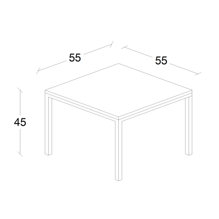 Coffee Table - Cube, white