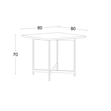 Square table