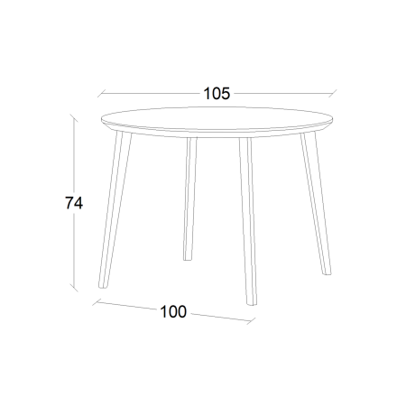 Round Table - Still, black