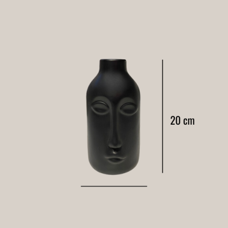 Vase Face, black, S