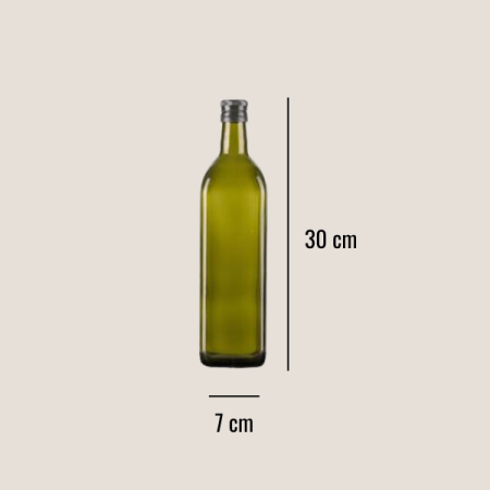 Bottle vase - Olive green