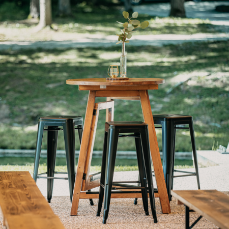 Bar Table - Wood 80 Brown