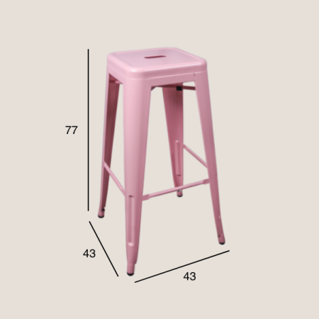 Bar Chair - Tolix, pink