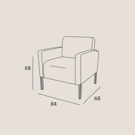 Armchair Soft - White