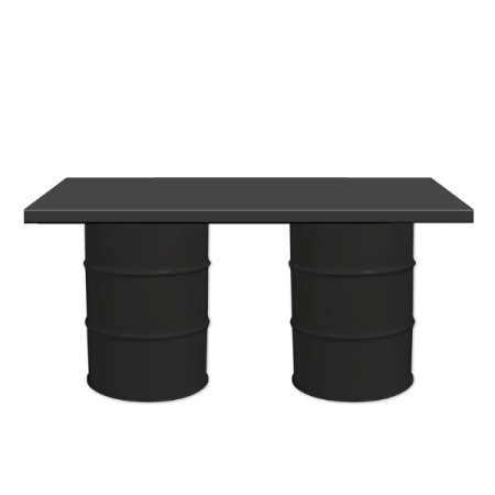 Barrel Table - Iron - Black