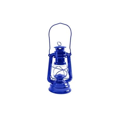 Petroleum lamp, blue, 25 cm