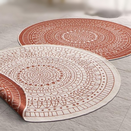 Mandala Rug - Red